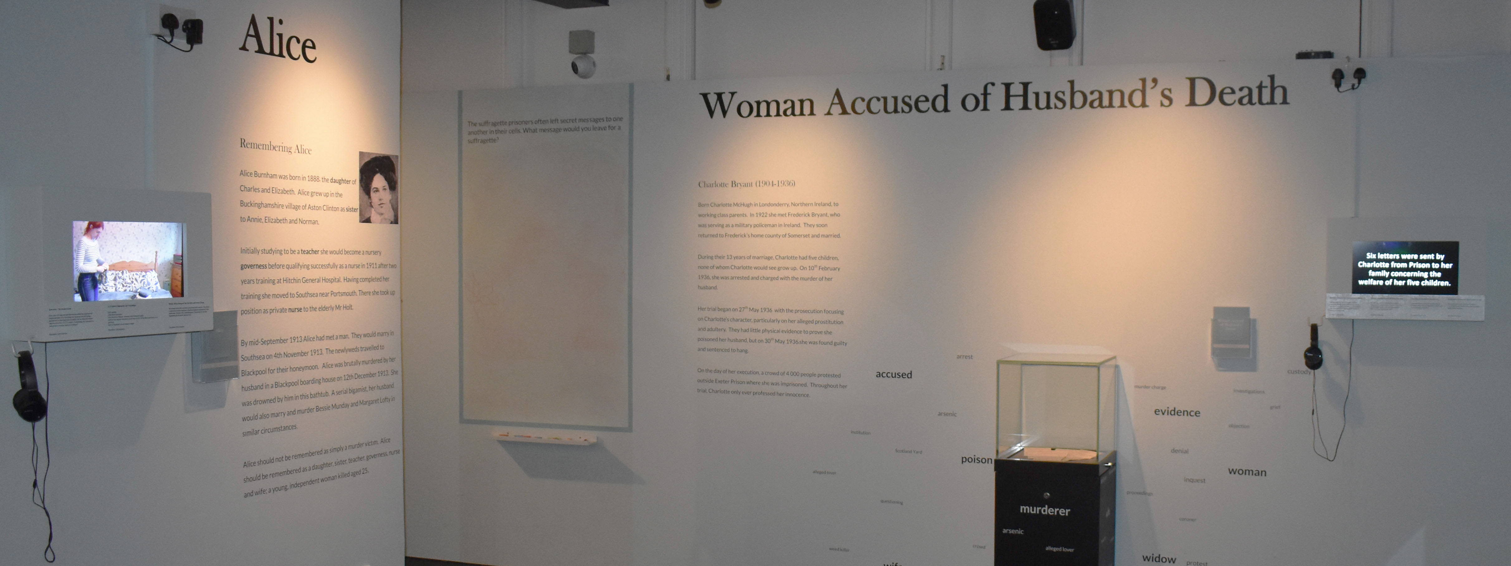 Liberated Voices museum display header image